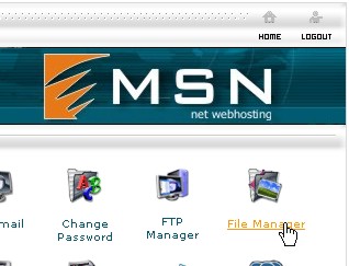 Site Control Panel > Click on File Manager Icon